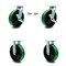 Service Caster 8 Inch Green Poly on Cast Iron Caster Set with 2 Brakes/Swivel Lock 2 Rigid SCC SCC-30CS820-PUB-GB-TLB-BSL-2-R-2 - alternate 1